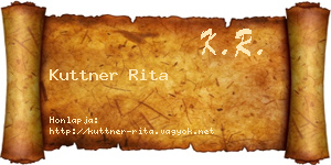 Kuttner Rita névjegykártya
